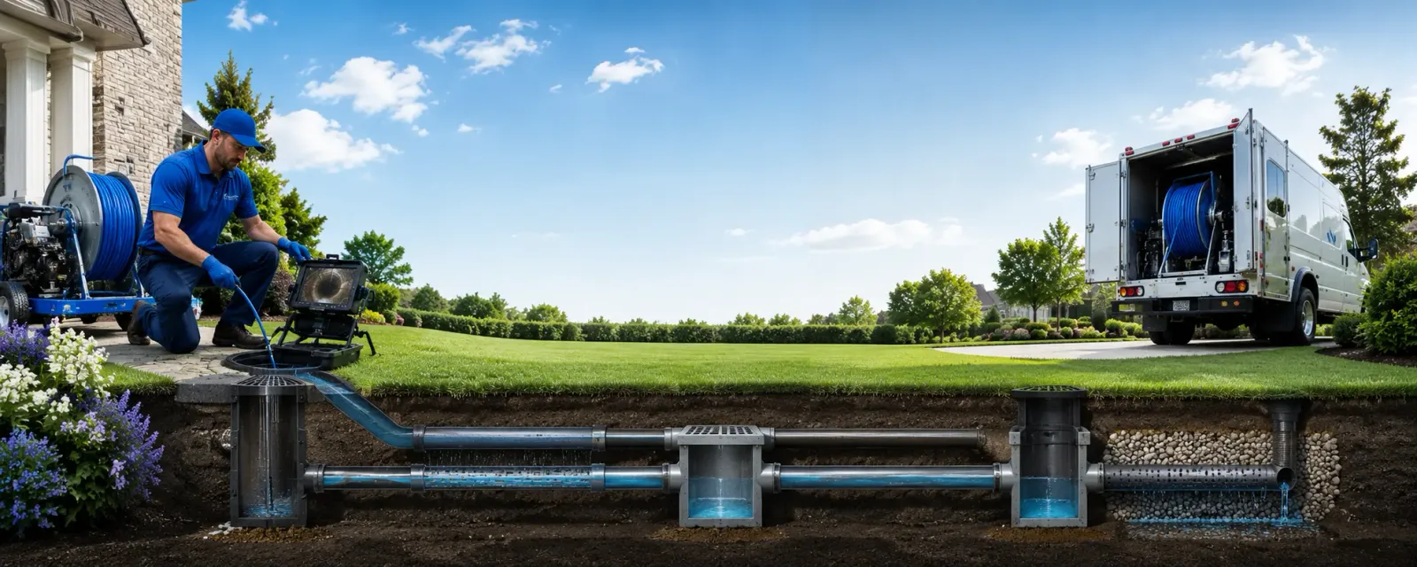 Outdoor drain cleaning information for Stratham, NH